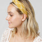 FLORAL EMBROIDERY KNOTTED HEADBAND