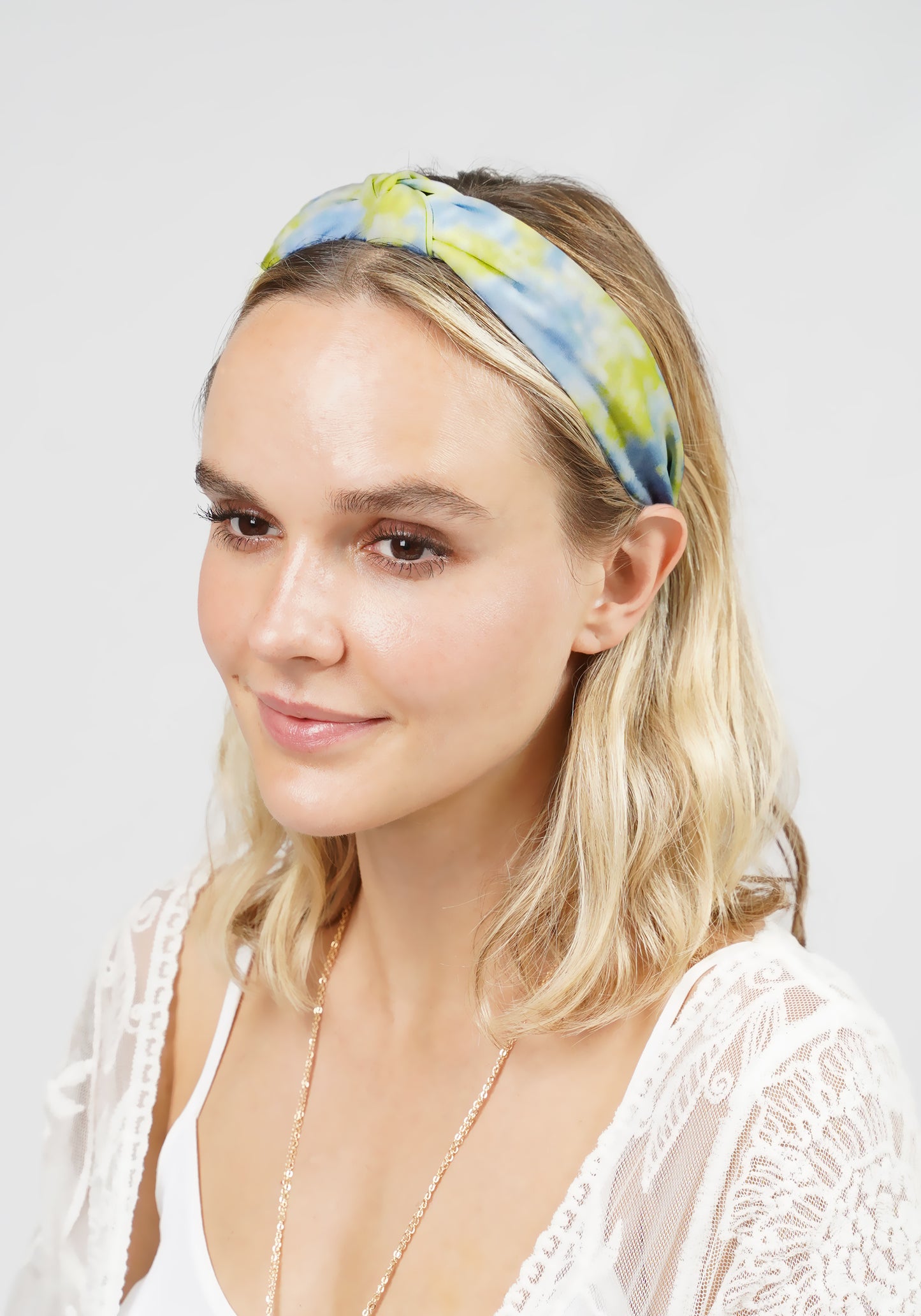 TIE DYE PRINT KNOTTED HEADBAND