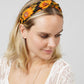 SUNFLOWER PRINT KNOTTED HEADBAND