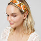 SUNFLOWER PRINT KNOTTED HEADBAND