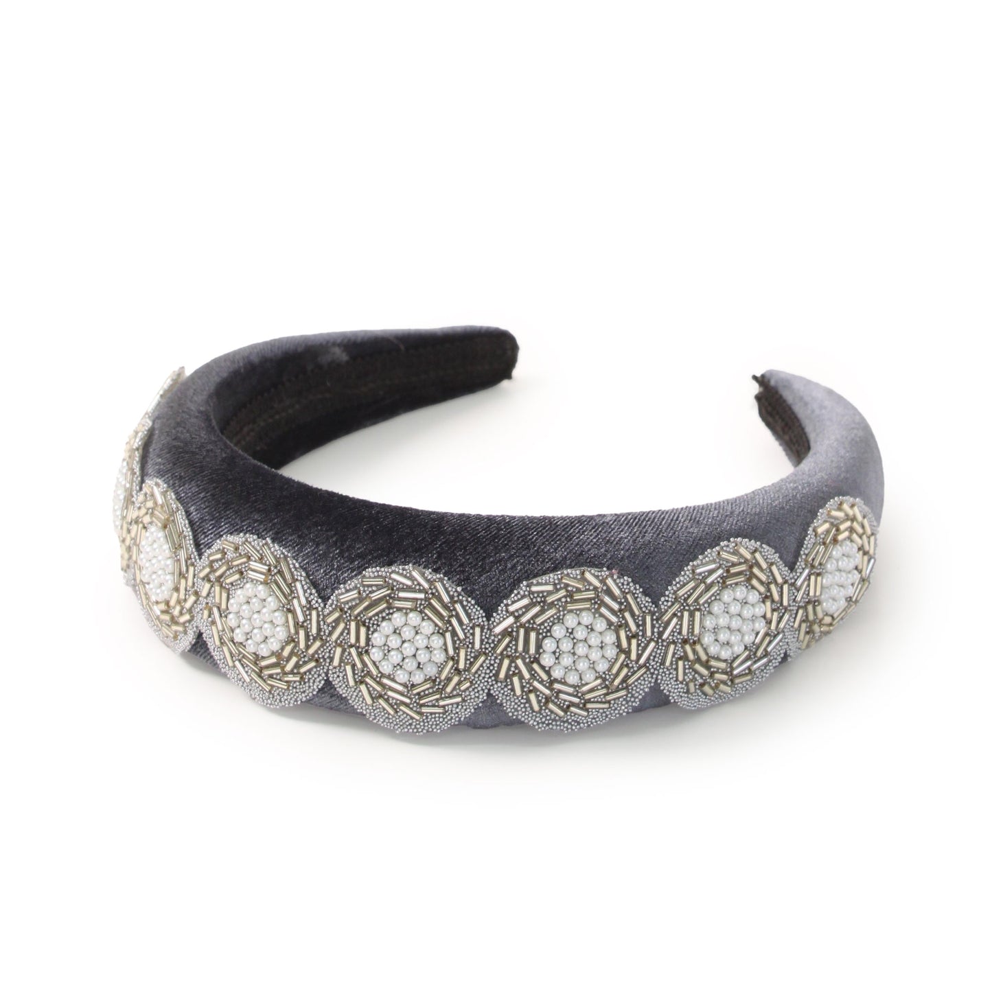 STONE DECO VELVET HEADBAND