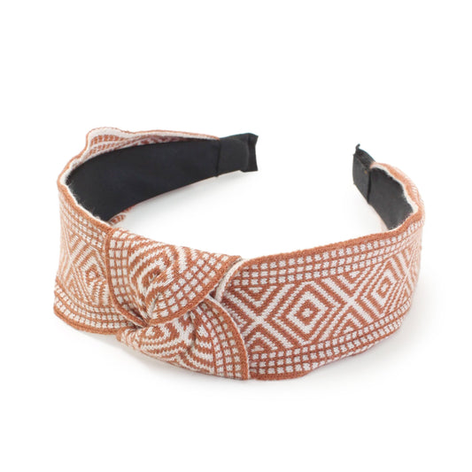 ETHNIC KNIT KNOTTED HEADBAND