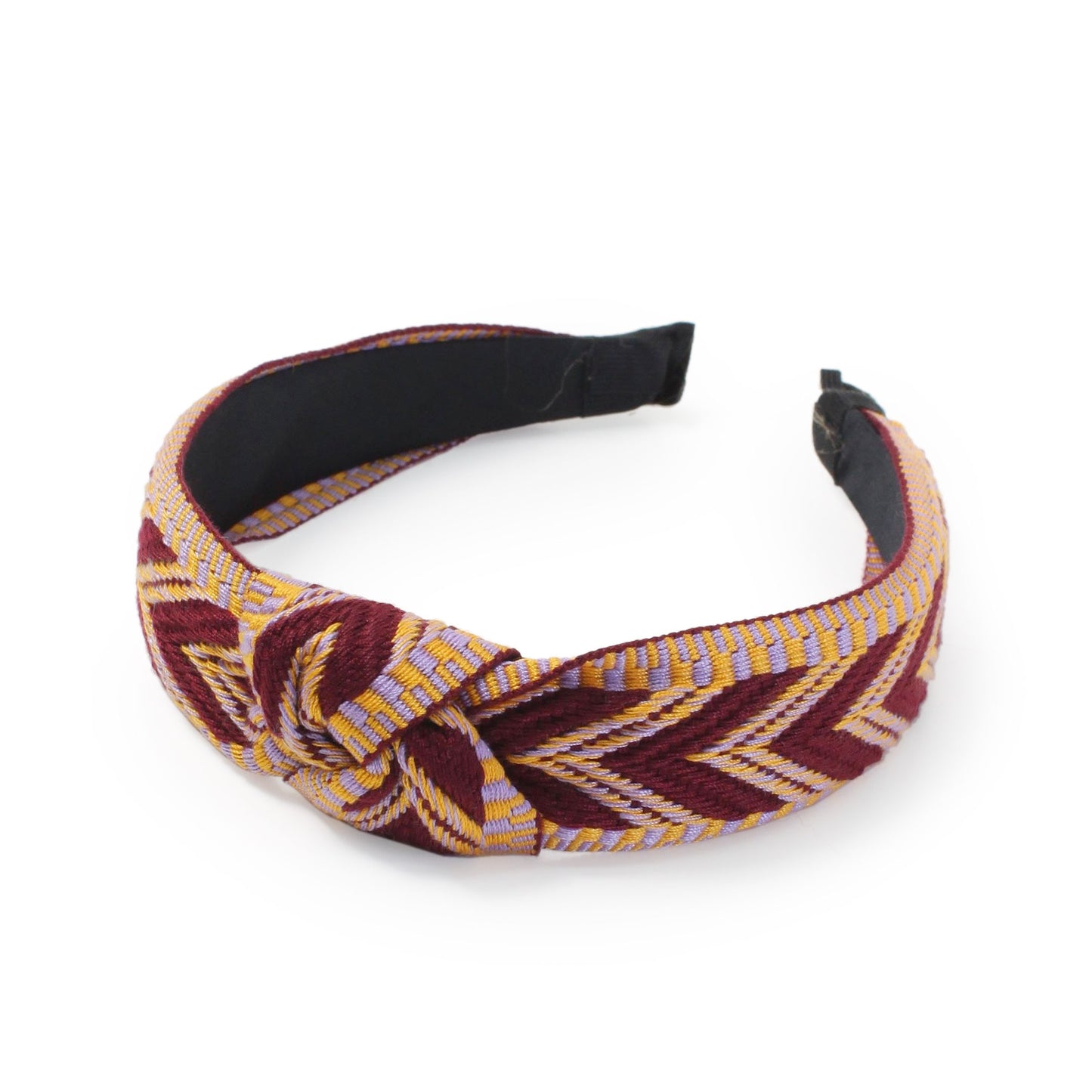 CHEVRON WOVEN KNOTTED HEADBAND