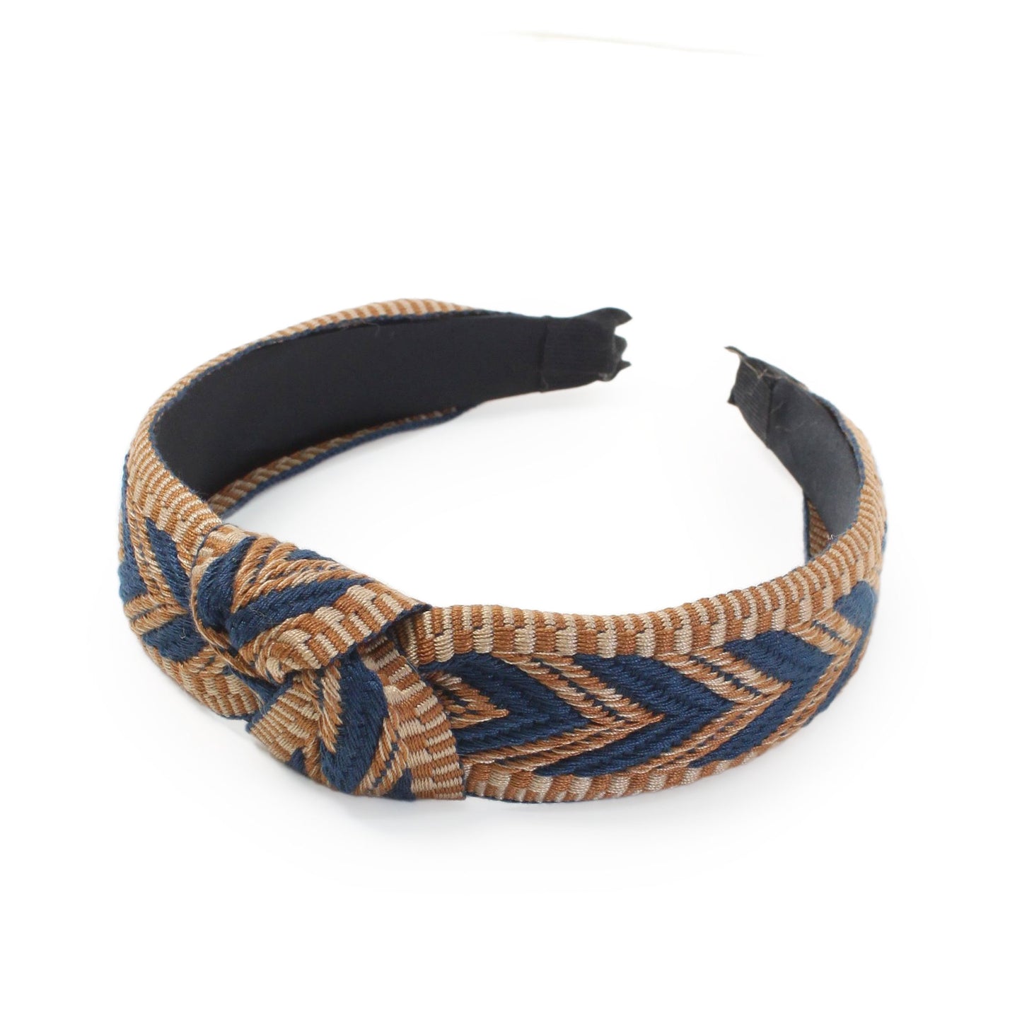 CHEVRON WOVEN KNOTTED HEADBAND