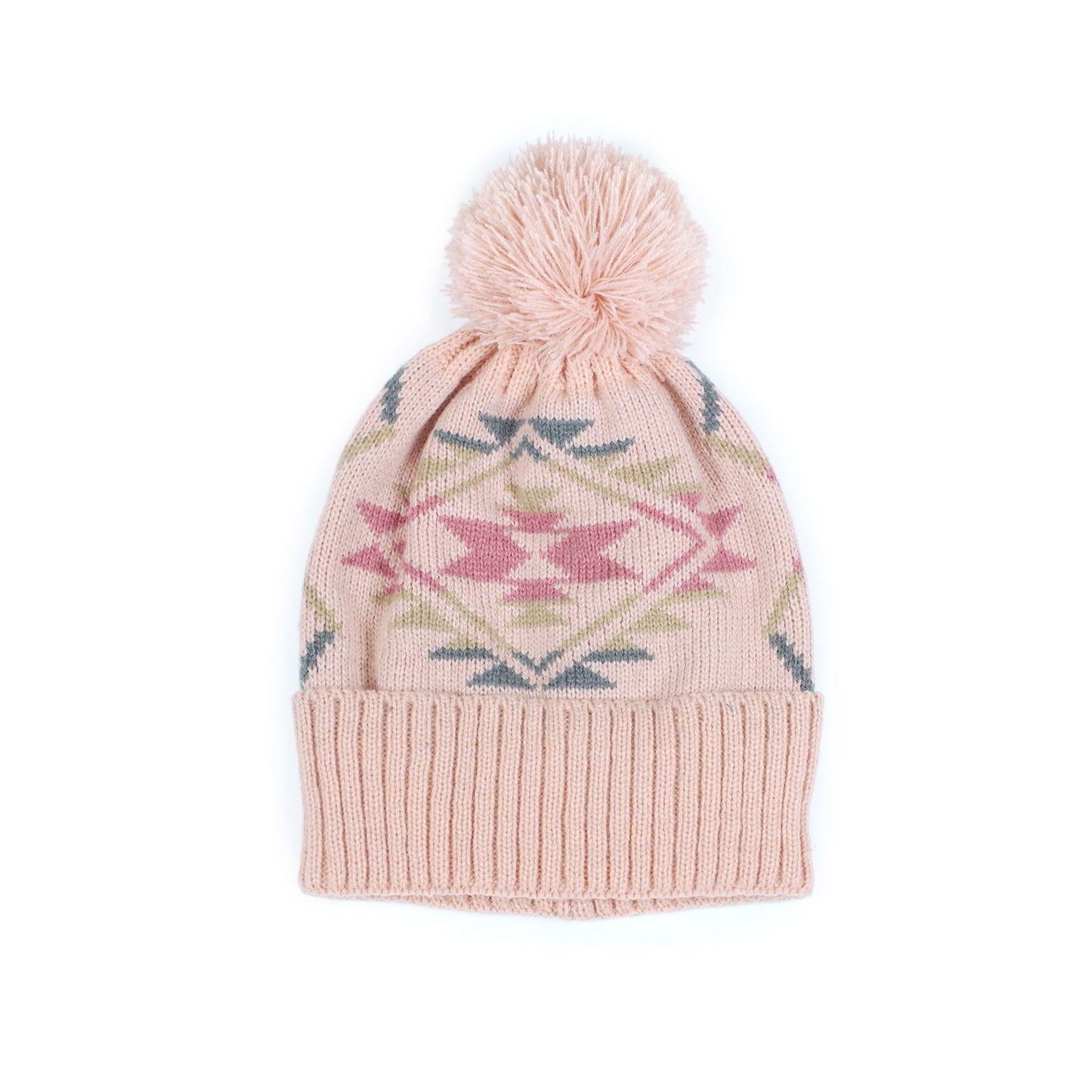 WESTERN KNIT BEANIE W/POMPOM