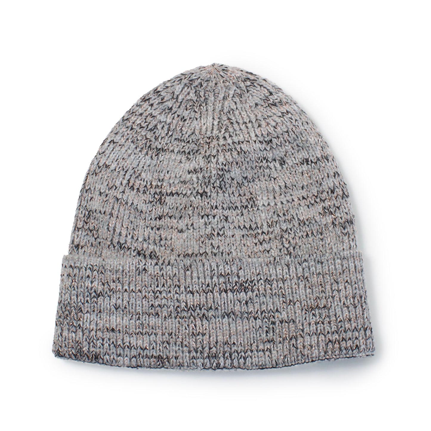 LUREX MIX KNIT CUFFED BEANIE