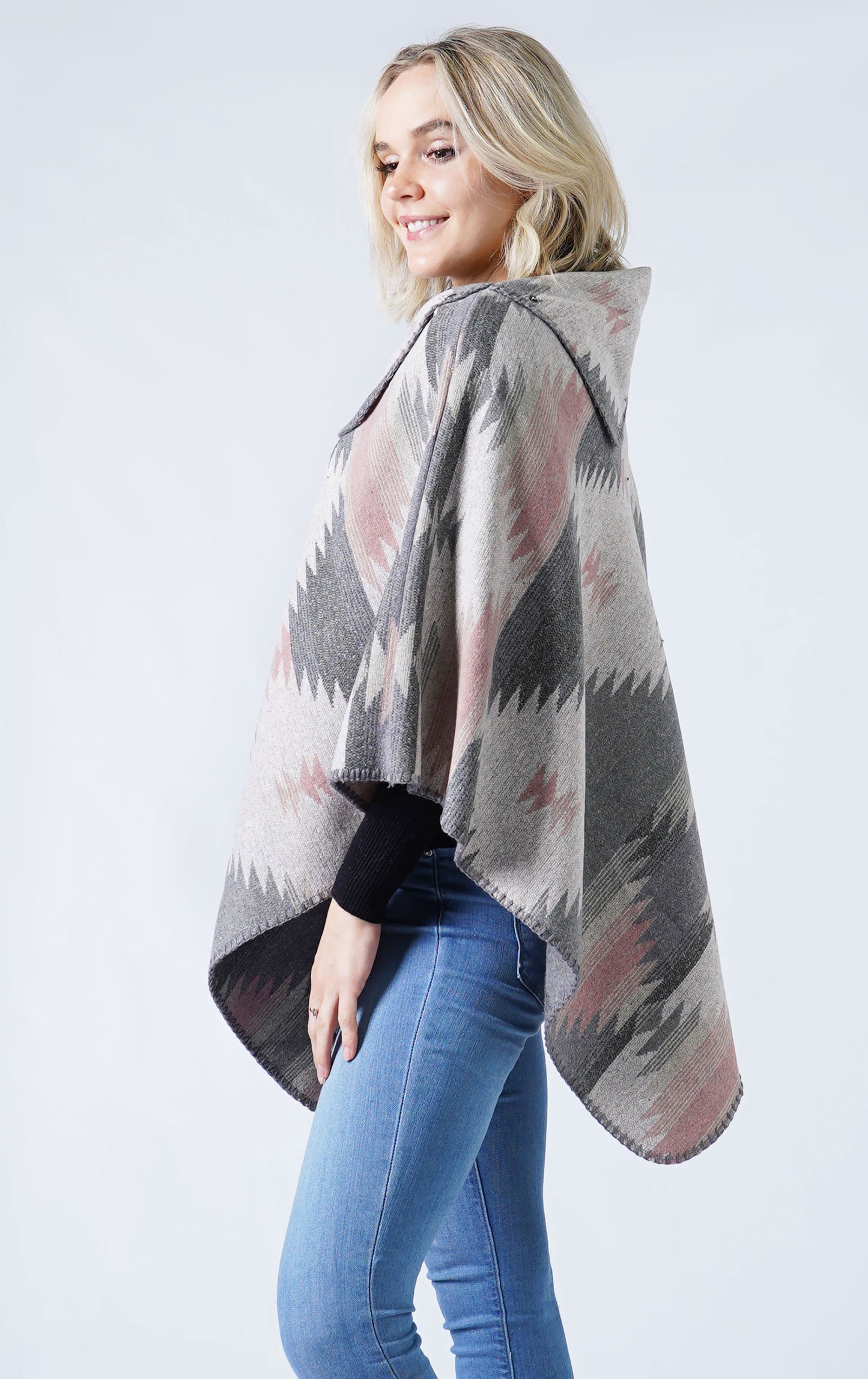 WESTERN PATTERN PONCHO