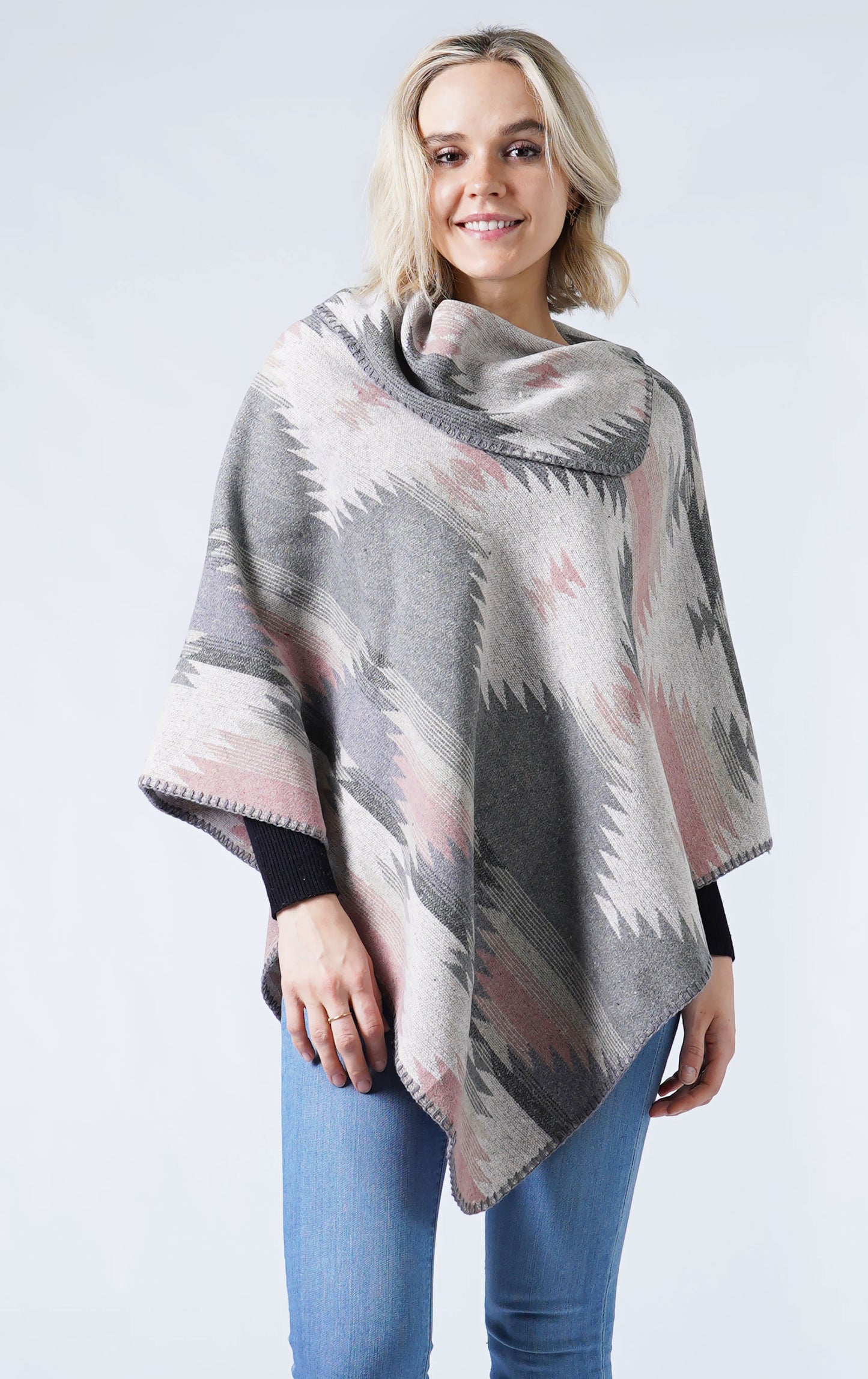 WESTERN PATTERN PONCHO