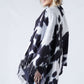 COW PRINT MULTI WEAR SCARF/PONCHO WITH FRINGE