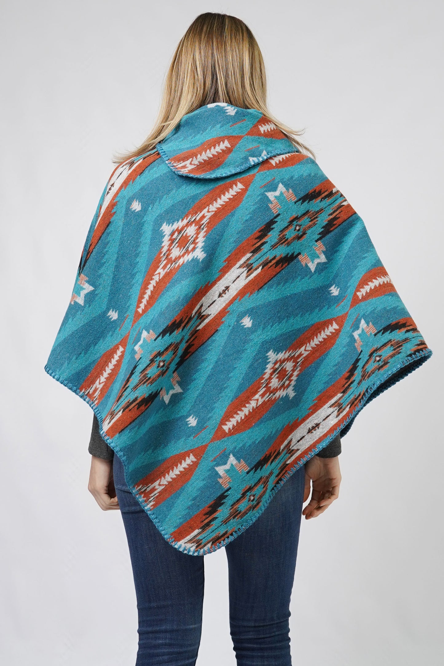 AZTEC PATTERN PONCHO