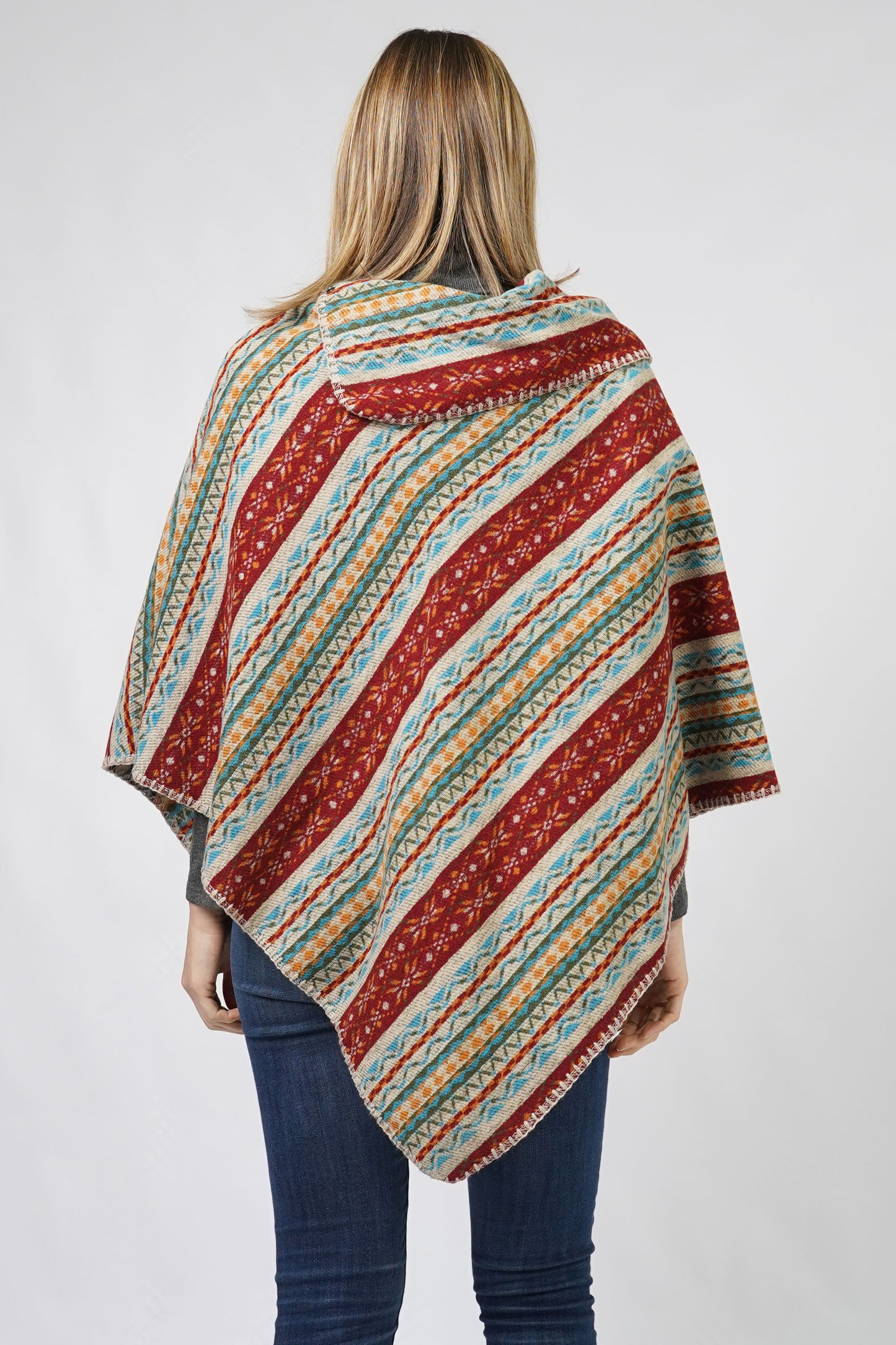 ETHNIC PATTERN PONCHO