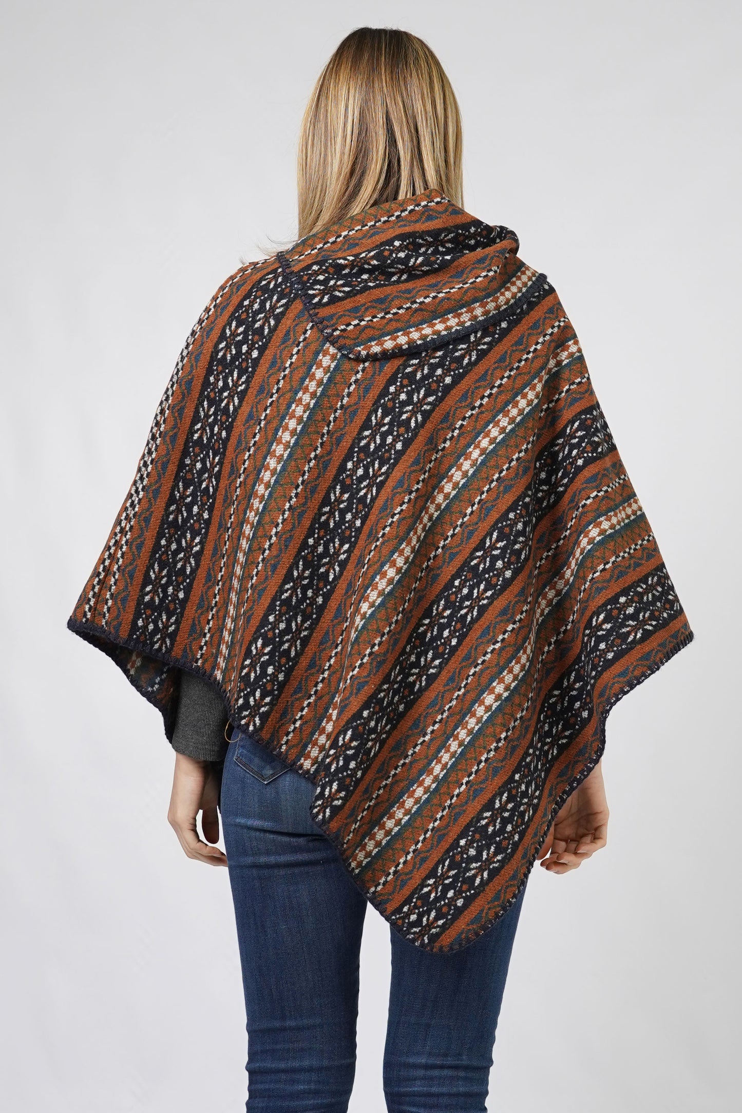 ETHNIC PATTERN PONCHO