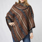 ETHNIC PATTERN PONCHO