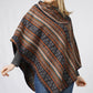 ETHNIC PATTERN PONCHO