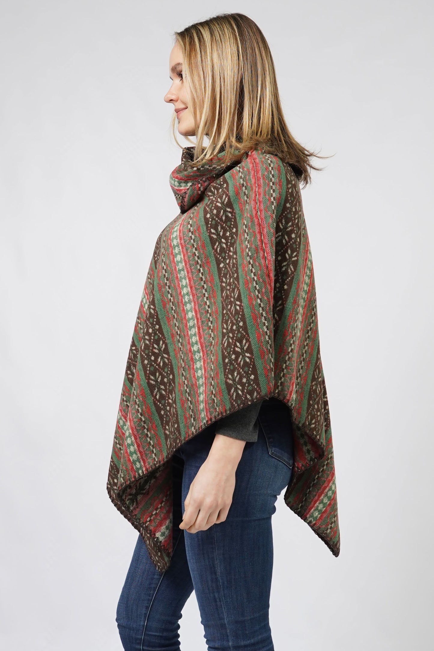 ETHNIC PATTERN PONCHO