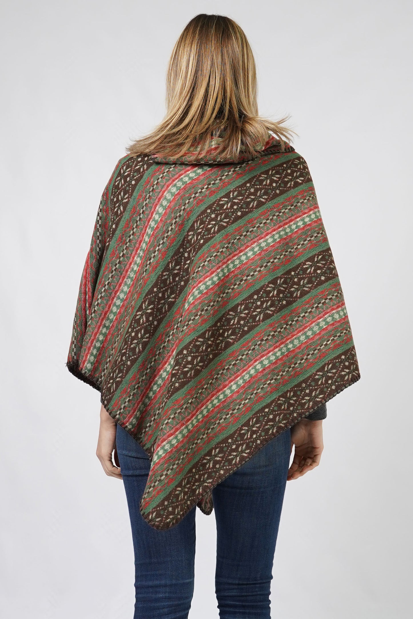 ETHNIC PATTERN PONCHO