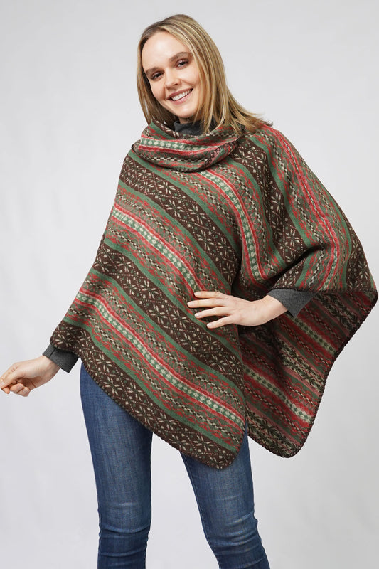 ETHNIC PATTERN PONCHO