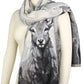 DEER PASHMINA SHAWL SCARF