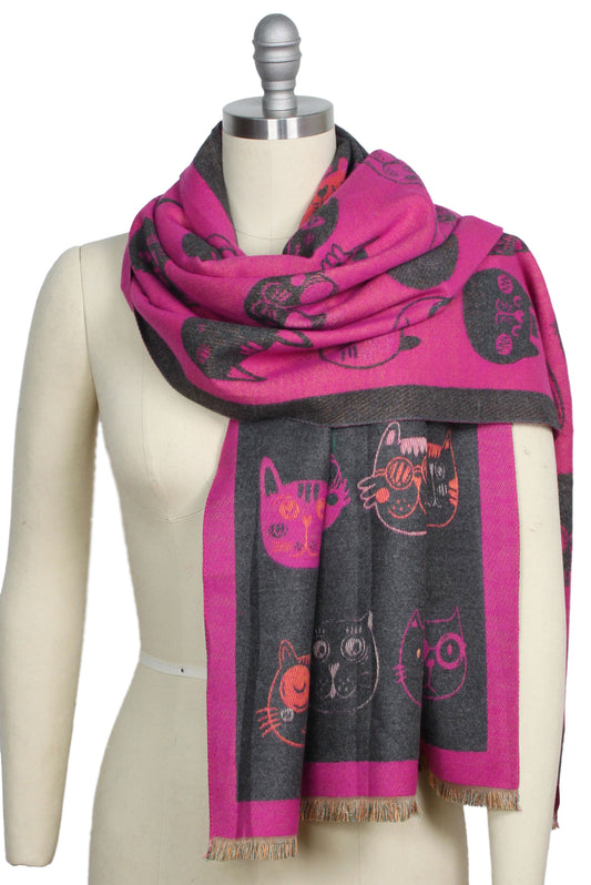 CAT PASHMINA SCARF/SHAWL