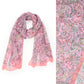 PAISLEY PRINT CHIFFON OBLONG SCARF