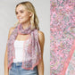 PAISLEY PRINT CHIFFON OBLONG SCARF