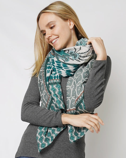 ABSTRACT PRINT OBLONG SCARF