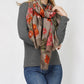 VINTAGE FLOWER PRINT OBLONG SCARF