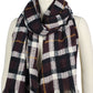 PLAID+LUREX OBLONG SCARF/SHAWL