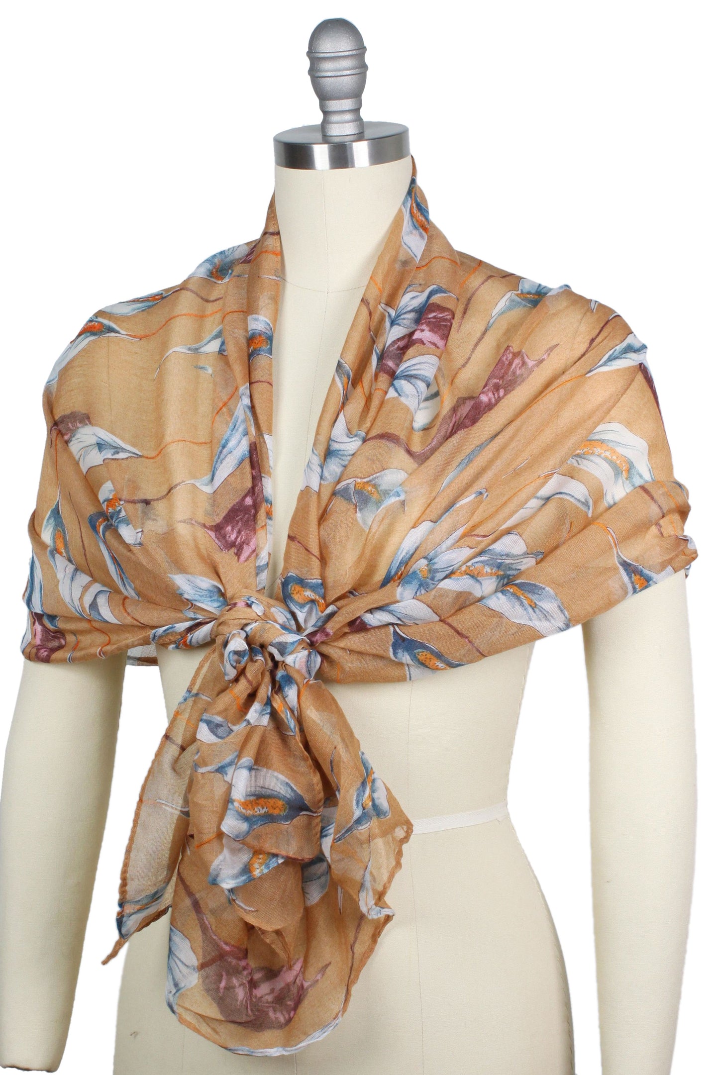 FLORAL PRINT OBLONG SCARF