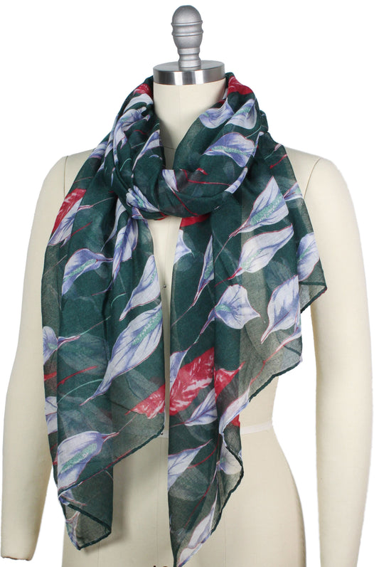 FLORAL PRINT OBLONG SCARF