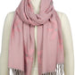 FLOWER PATTERN OBLONG SCARF/SHAWL WITH FRINGE