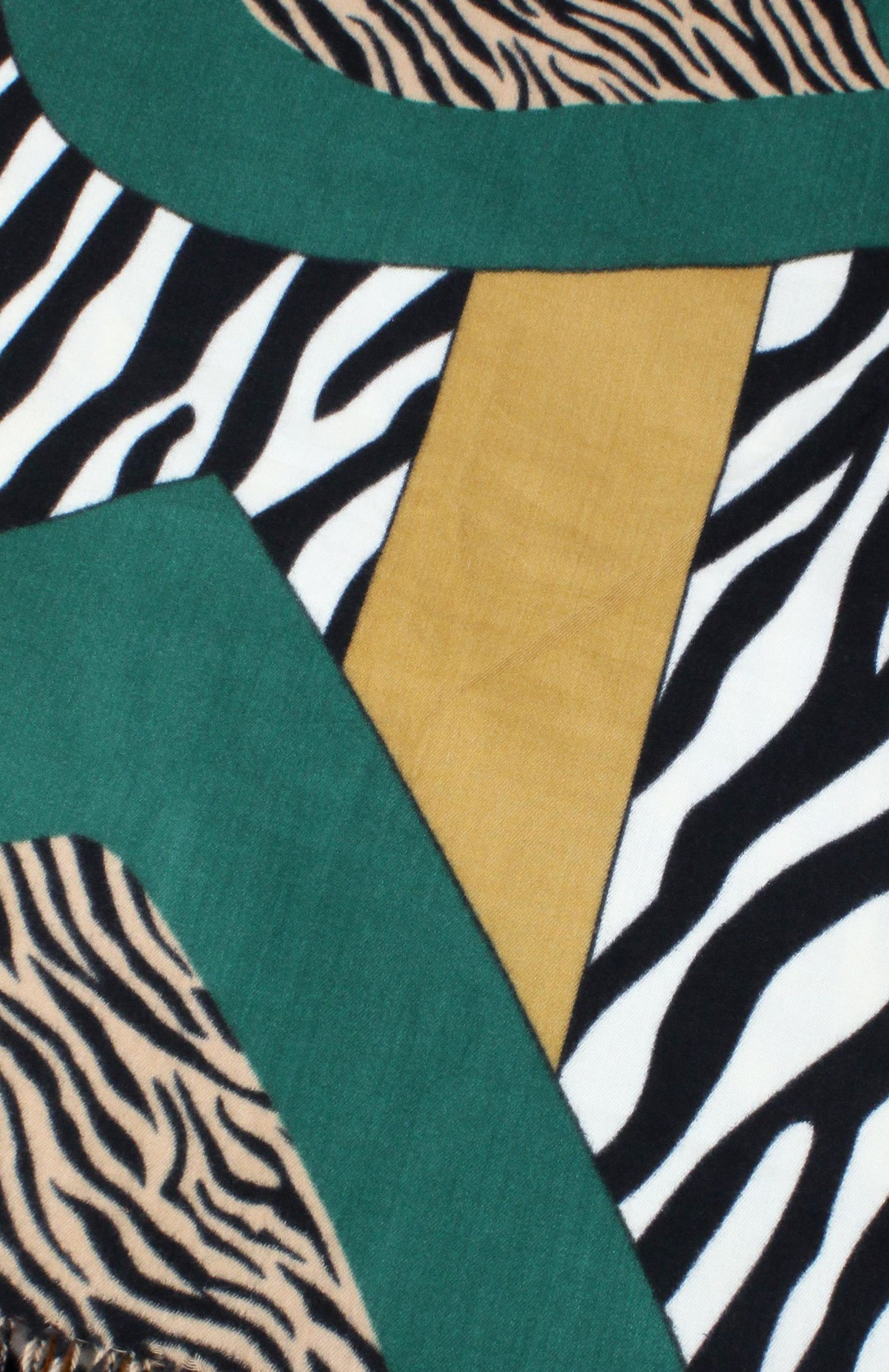 ZEBRA PRINT OBLONG SCARF/SHAWL