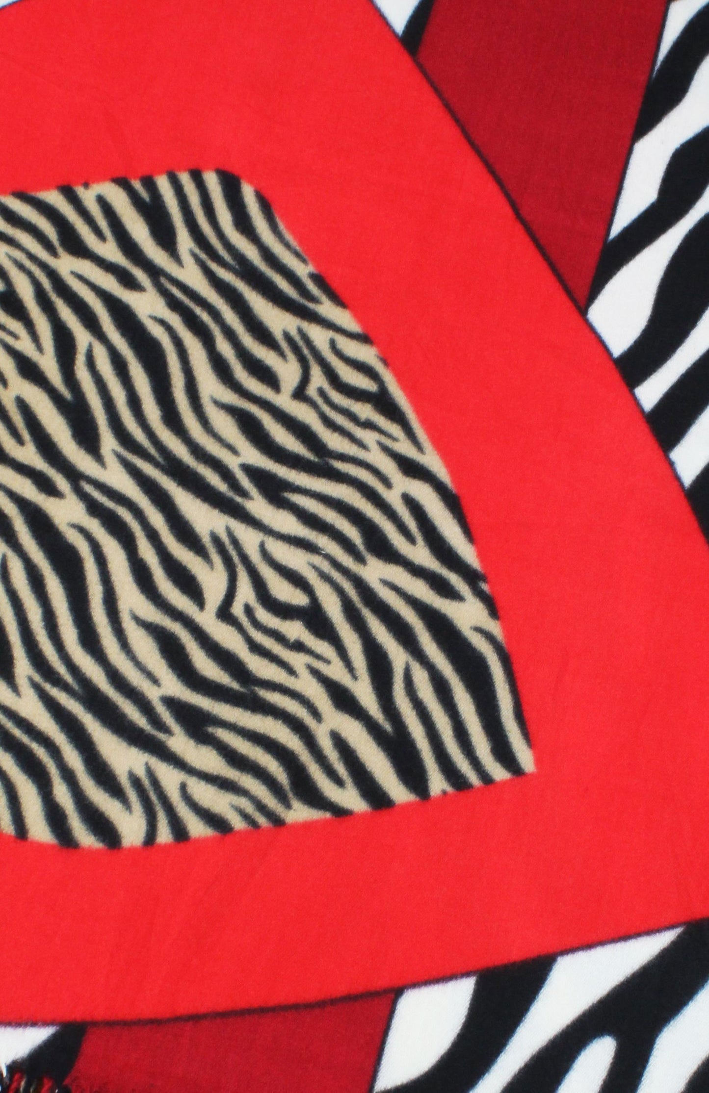 ZEBRA PRINT OBLONG SCARF/SHAWL