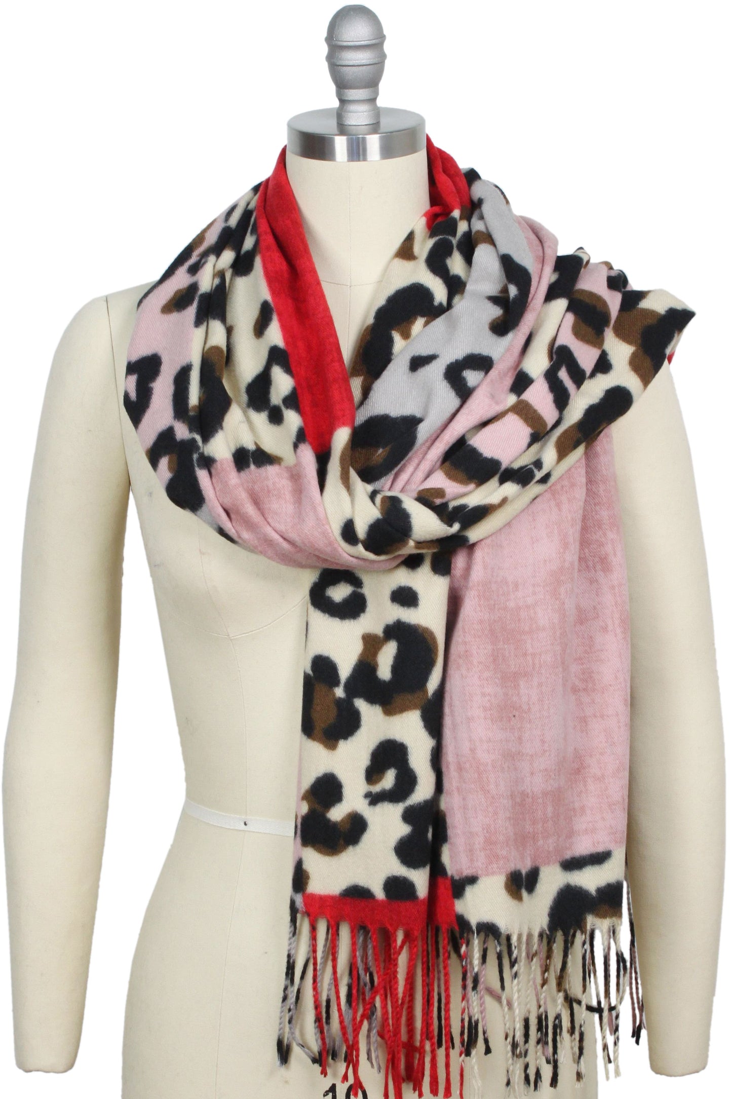 ANIMAL PRINT OBLONG SCARF/SHAWL