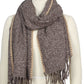 CONTRAST EDGE OBLONG SCARF/SHAWL