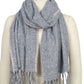 CONTRAST EDGE OBLONG SCARF/SHAWL