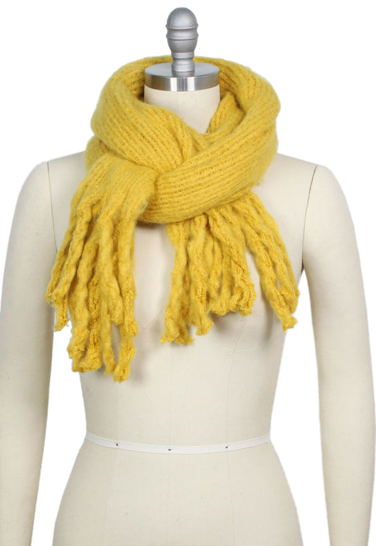 CHUNKY TASSEL OBLONG SCARF