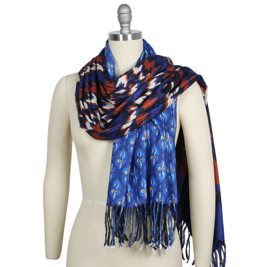 ABSTRACT REVERSIBLE OBLONG SCARF