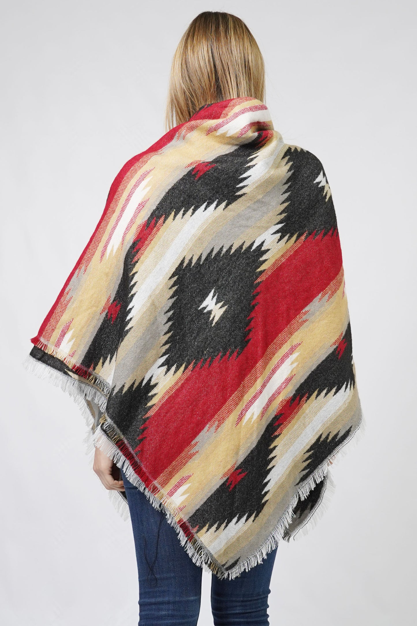 WESTERN JACQUARD BLANKET SHAWL