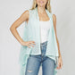 CHEVRON TEXTURE KNIT VEST