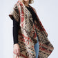 WESTERN REVERSIBLE ROUND SHAWL VEST