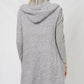 HOODED COZY EYELASH KNIT VEST