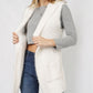 HOODED COZY EYELASH KNIT VEST