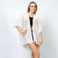 TEXTURED JERSEY RELAXED FIT KIMONO/VEST