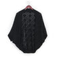 LUREX+ DIAMOND PATTERN KNIT SHRUG/VEST