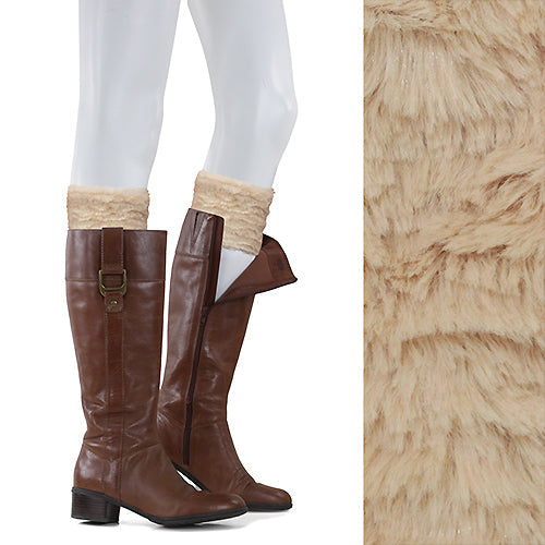 FAUX FUR BOOT CUFFS/LEG WARMERS