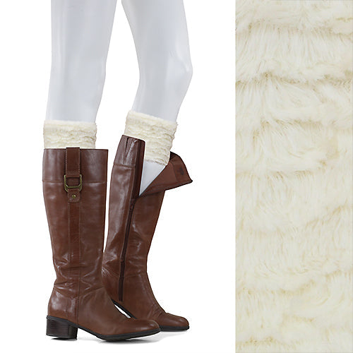 FAUX FUR BOOT CUFFS/LEG WARMERS