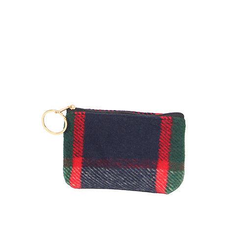 PLAID COIN PURSE