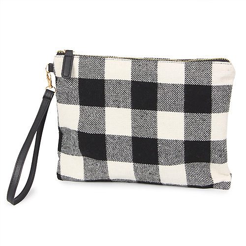 BUFFALO CHECK CLUTCH W/ WRISTLET