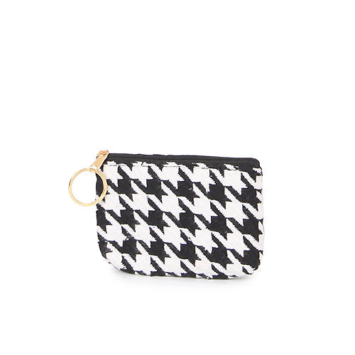 HOUNDSTOOTH CHECK COIN PURSE